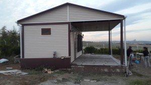 PREFABRİK EV VE ANDEZİT DÖŞEME UYGULAMASI