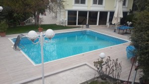 ÖZEL VİLLA LED IŞIKLİ ANDEZİT TAŞ UYG. HAVUZ YAPIMI SERAMİK UYGULAMALARI